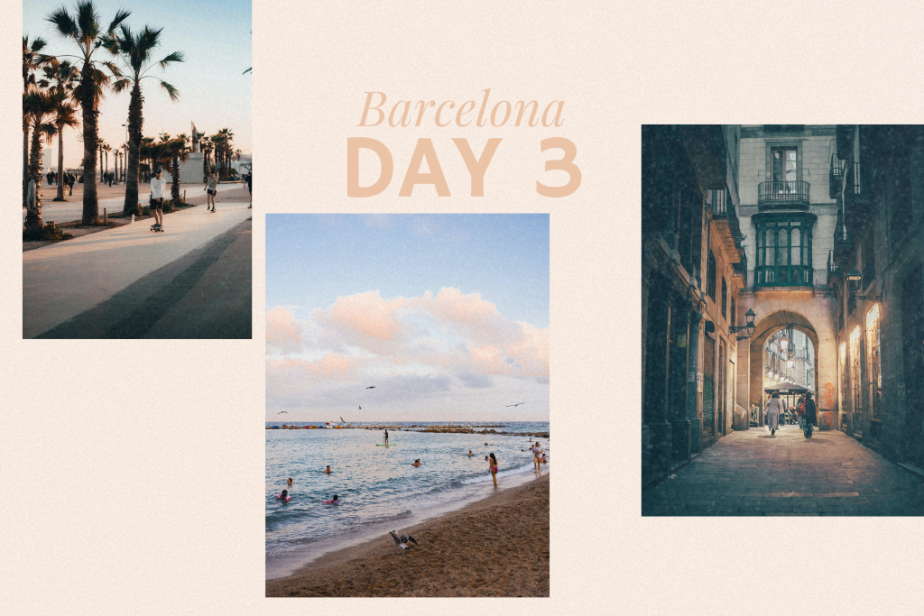 Day 3: What to Do in Barcelona for 3 Days with collage of itinerary items
