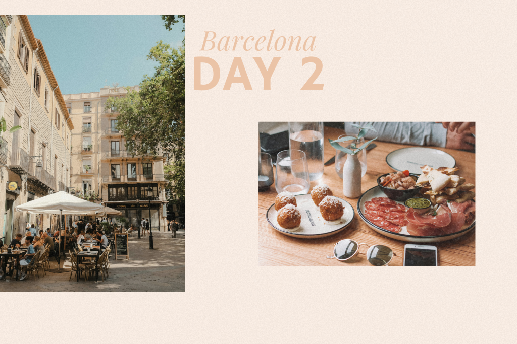 Day 2: What to Do in Barcelona for 3 Days with collage of itinerary items